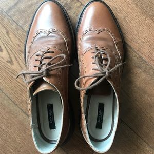 Zara leather Oxford for women